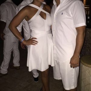 White dress. Worn once